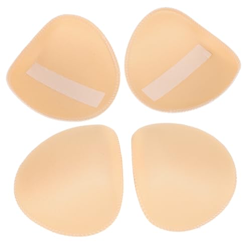 FRCOLOR 2Paare Schulterpolster Selbstklebende Schulterpolster für Damen Herren Beige für Blazer Mäntel Jacken Nähzubehör für Kleidung von FRCOLOR