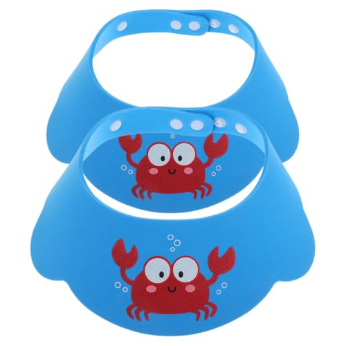 FRCOLOR 2Pcs Dicker Kinder Waschen Schild Verstellbare Baby Shampoo Bad Cap Säugling Duschhut Waschen Haarshampoo Schild Für Babybadschwimmzubehör von FRCOLOR