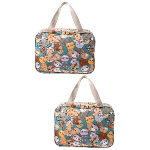 FRCOLOR 2st Cartoon-kulturbeutel Kulturbeutel Für Männer Make-up-Taschen-Organizer Durchsichtige Reisetaschen Für Toilettenartikel Reisekosmetiktasche Wäschesack Container Reisen Groß von FRCOLOR