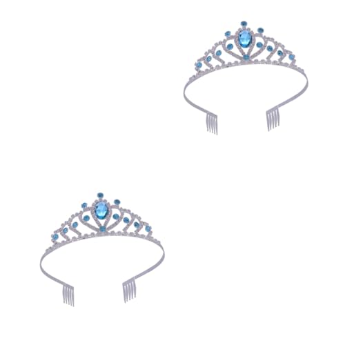 FRCOLOR 2stücke Mädchen Krone Mit Haarschmuck Für Geburtstagsfeiern Prinzessinnen-accessoires Blau Für Cosplay Und Besondere Anlässe FRCOLOR 2stücke Mädchen Krone Mit Haarschmuck Für Geburtstagsfeiern Prinzessinnen-accessoires Blau Für Cosplay Und Besondere Anlässe von FRCOLOR