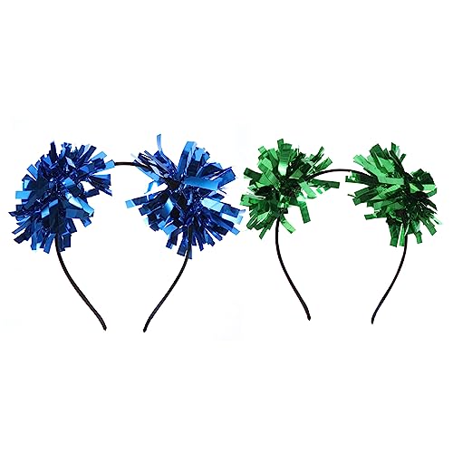 FRCOLOR 2stücke Weihnachts-stirnbänder Für Mädchen Glitzernde Haaraccessoires Mit Pompons Für Festlichkeiten Partys Und Kreative Fotoshootings von FRCOLOR
