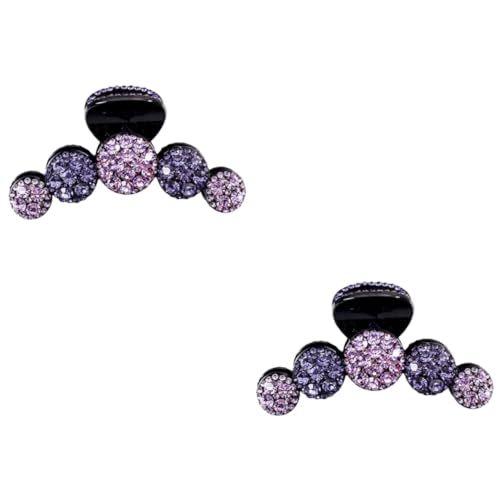 FRCOLOR 2St Haarnadel Strass-Haarspangen für Frauen Krallenclip aus Strass haarschmuck Haarklammer Tiara Kopfschmuck für Mädchen Haarspange für Mädchen einfach Kopfbedeckung Griffigkeit von FRCOLOR