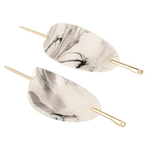 FRCOLOR 2stücke Acryl Haarstab Haarnadel Für Ovaler Haarstab Damen Frauen Haarstylingtab Und Pferdeschwanz Halter von FRCOLOR