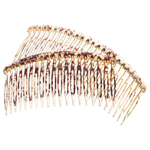 FRCOLOR 2stücke Dekorativer Haarkamm Für Damen Minimalistische Haarkämme Seitliche Französische Kämme Für Vielseitiges Styling-tool von FRCOLOR
