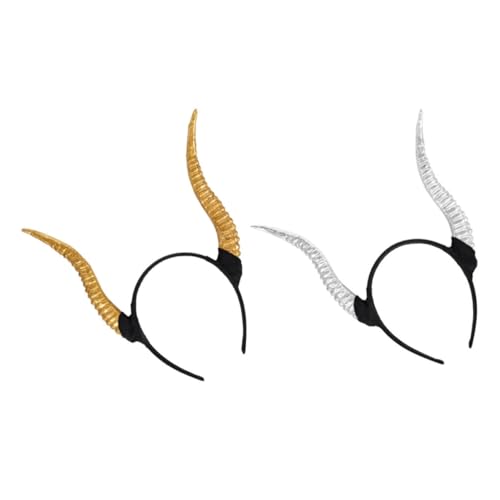 FRCOLOR 2stücke Antelope Horn Hairbands Für Fotografie Multifunktionale Kostüm-haarreifen Für Partys Cosplay Festivals von FRCOLOR