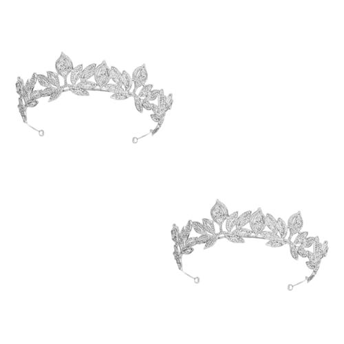 FRCOLOR 2 Stücke Modische Hochzeit Funkelnden Braut Kronen Haar Clip Für Junggesellinnenabschied von FRCOLOR