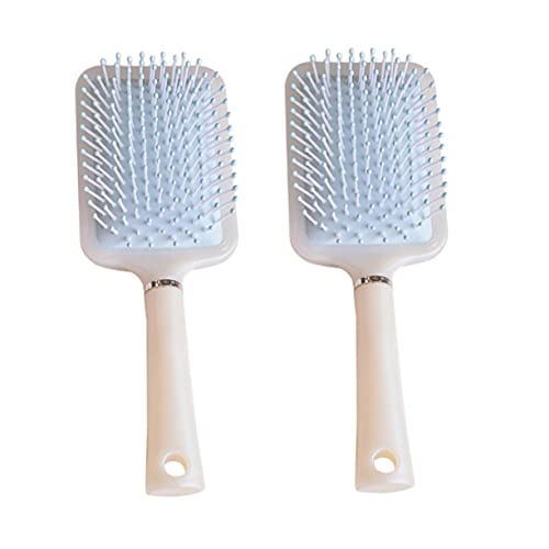 FRCOLOR 2St Luftpolsterkamm hairbrush haarbürsten haarbürste Haarstyling Große Haarbürste paddeln Massage neckende Haarbürste Handtuch Spa Paddelbürste entwirrende Kämme Plastik Blue von FRCOLOR