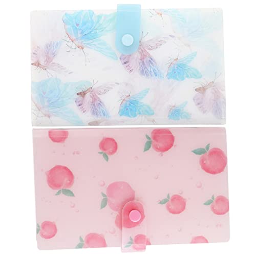 FRCOLOR 2stücke Nagelsticker Sammelalbum Aus Kunststoff Aufkleber Bücher Mit Slots Für Nailart Decals Sticker-organizer Zur Aufbewahrung Und Organisation Robust Und Langlebig von FRCOLOR