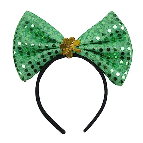 FRCOLOR 2st St. Patricks Day Haarband St Patricks Party Favor Irische Parteibevorzugungen St Patricks Day Haarschleife St. Patrick Head Zubehör St. Patricks Day Dekor Parrick Großer Bogen von FRCOLOR