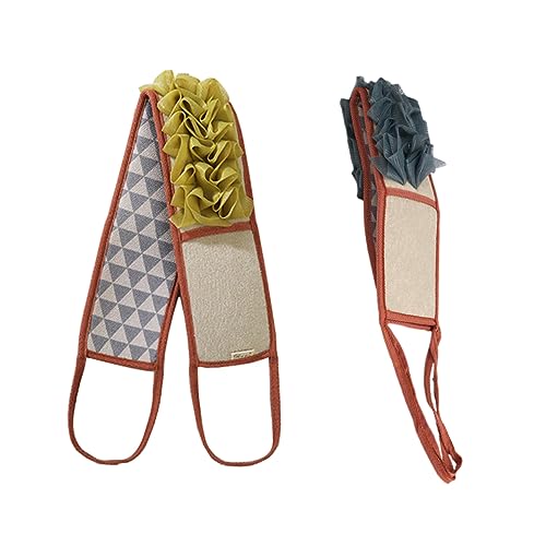 FRCOLOR 2stücke Dusch-rückenschrubber Mit Langen Bändern Exfoliating Badetücher Für Erwachsene Für Körperreinigung Und Entspannung Geeignet Für Zuhause Und Reisen von FRCOLOR