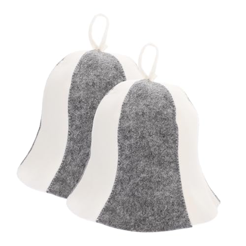 FRCOLOR 2stücke Filz Sauna Hut Atmungsaktive Sauna Kopfbedeckung Aus Filz Wiederverwendbare Badezimmer Duschhauben Für Damen Mit Langem Haar Saugfähige Saunahüte Zum Schutz Von Kopfhaut Un FRCOLOR 2stücke Filz Sauna Hut Atmungsaktive Sauna Kopfbedeckung Aus Filz Wiederverwendbare Badezimmer Duschhauben Für Damen Mit Langem Haar Saugfähige Saunahüte Zum Schutz Von Kopfhaut Un von FRCOLOR