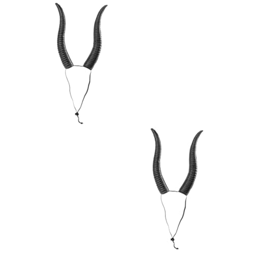FRCOLOR 2St Stirnband aus Schafshorn draussen schwarzes Hörner-Stirnband Männer Hörner Kostüm halloween haarschmuck halloween haarreif Herrenbekleidung Gothic-Kleidung Stirnband aus Horn FRCOLOR 2St Stirnband aus Schafshorn draussen schwarzes Hörner-Stirnband Männer Hörner Kostüm halloween haarschmuck halloween haarreif Herrenbekleidung Gothic-Kleidung Stirnband aus Horn von FRCOLOR