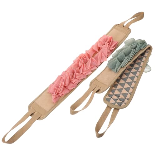 FRCOLOR Riemen Zurück Scrubber Handtuch Peeling Scrubbing Mitt Komfortabel für Körperbereiche von FRCOLOR