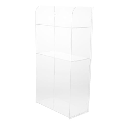 FRCOLOR 2St Transparente Kosmetik-Aufbewahrungsbox aus Acryl Aufbewahrungskoffer für Kosmetika klarer Behälter Make-up Pinsel Organisator bilden Theken-Make-up-Organizer Pflege Container von FRCOLOR