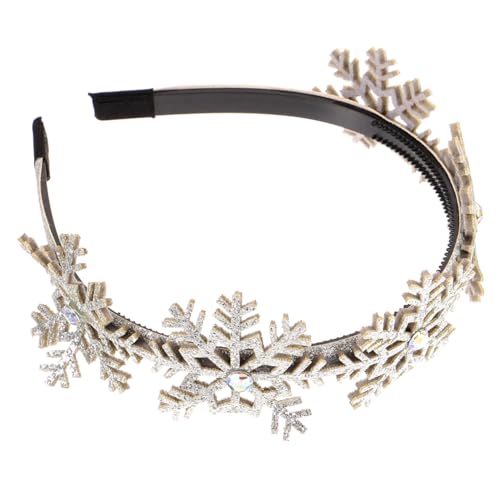 FRCOLOR 2St Urlaubsparty-Stirnband Weihnachts-Schneeflocke-Stirnband Urlaubs Party weihnachts haarreif haarband weihnachten Weihnachts-Schneeflocke-Haarband Weihnachts-Haarschmuck Plastik von FRCOLOR