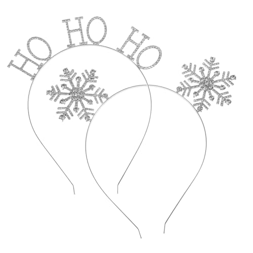 FRCOLOR Exquisites Schneeflocken-haarband-set Vielseitig Verwendbar Weihnachts-schneeflocken-ornament Für Weihnachtsfeiern von FRCOLOR
