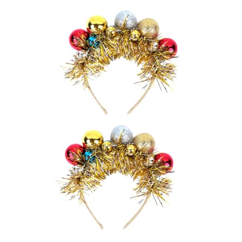 FRCOLOR Eleganter Weihnachts-haarschmuck 2 Stück Weihnachts-haarspangen Leicht Lichtecht Für Feiertagsfeiern von FRCOLOR
