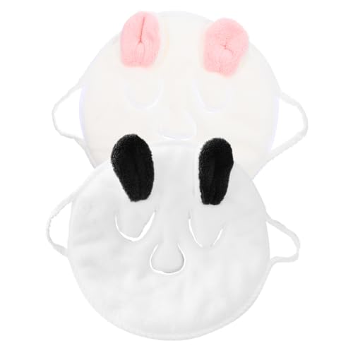 FRCOLOR 2St heißes Handtuch cosmetic face mask towel gesichtsdampf Gesichtsbehandlungstuch handtücher Handtuchmaske für Damen Gesichtspflegetuch Gesichtstuch Korallenvlies von FRCOLOR