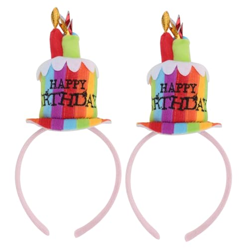 FRCOLOR 2St karneval stirnband Stirnbänder Babymützen Bandanas für Frauen Cosplay -Kostüm haarschmuck Dekoratives Stirnband Kopfbedeckungen in Form einer Geburtstagstorte Stoff Colorful FRCOLOR 2St karneval stirnband Stirnbänder Babymützen Bandanas für Frauen Cosplay -Kostüm haarschmuck Dekoratives Stirnband Kopfbedeckungen in Form einer Geburtstagstorte Stoff Colorful von FRCOLOR