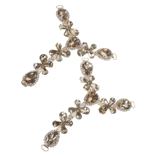 FRCOLOR 2stücke Schuhkettenanhänger Abnehmbar Aus Legierung Mit Edelstein Für Damen Fußschmuck Strand Dekoration Hausschuh Accessoires Hochzeit Freizeitkleidung von FRCOLOR