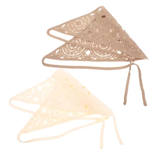 FRCOLOR 2Stücke Häkel Bandana Für Haare Süßes Gestricktes Haar Schal Dekoratives Haarband Für Frauen Für Sommer Freizeit FRCOLOR 2Stücke Häkel Bandana Für Haare Süßes Gestricktes Haar Schal Dekoratives Haarband Für Frauen Für Sommer Freizeit von FRCOLOR