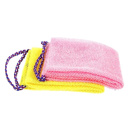 FRCOLOR 2Stücke Rückenpeeling Handtücher Badetücher für Körperpflege Leicht Beidseitigem für Effektives Peeling für Reisen und Zuhause von FRCOLOR