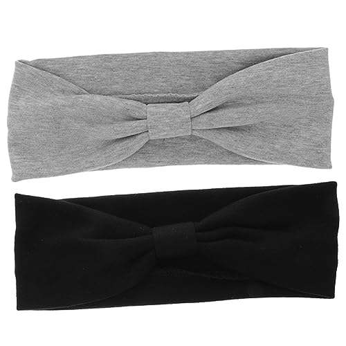 FRCOLOR 2stücke Elastische Sport Stirnband Für Unisex Haarband Schweißband Mit Textur Für Yoga Und Spa von FRCOLOR