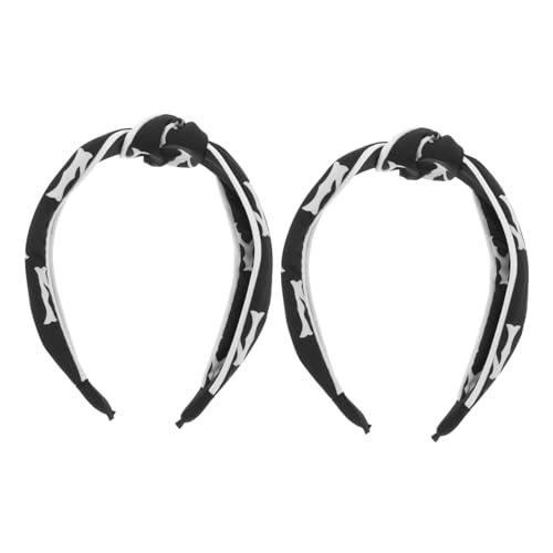 FRCOLOR 2 Stücke Denim Stirnband Frauen Schmetterling Zubehör Spa Stirnbänder Mädchen Spa Stirnband Breite Haar Bands von FRCOLOR