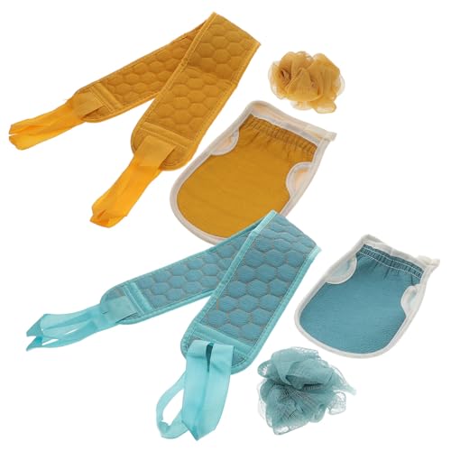 FRCOLOR 2er-pack Badetuch-bezug-set – Peeling-körperbadetuch Für Die Dusche – Sanfte Massage Zum Rückenpeeling – Hautfreundlich & von FRCOLOR