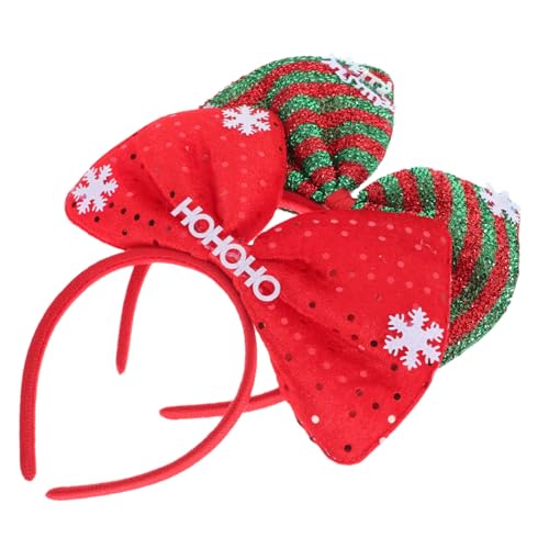 FRCOLOR 2stücke Kreative Weihnachts-haarbänder Mit Schleife Festliche Kopfbedeckung Für Partys Und Cosplay Atmungsaktiv Und Langlebig Hochwertigem Für Weihnachtsfeiern Und Besondere von FRCOLOR