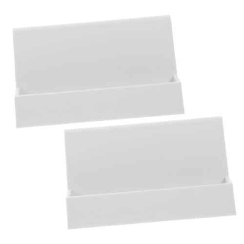 FRCOLOR 2pcs Desktop -kartenhalter Visitenkarten Display Stand Card Organizer Display Inhaber Für Home Office Workspace Organisieren von FRCOLOR