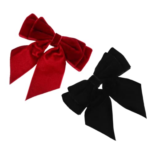 FRCOLOR 2pcs Frauen Vorgebundener Bowknot-brosche Samt Bowknot Hals Krawatte Lteel Pin Zur Verbesserung Der Eleganz Von Damen- Und Mädchenkostüm von FRCOLOR