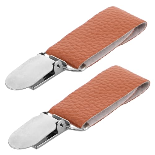 FRCOLOR 2stücke Pu Hutclip Für Multifunktionale Huthalter Zinklegierung Stilvolle Und Leichte Hutclips Für Rucksäcke Und Gepäck Für Camping Und Outdoor-aktivitäten von FRCOLOR