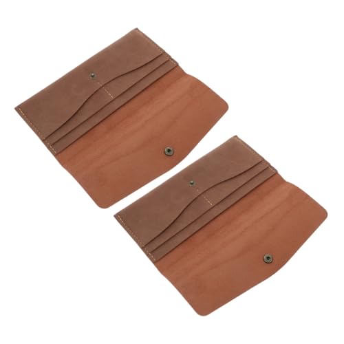 FRCOLOR 2stücke Slim Bifold Pu Geldbörse Mit -Schutz Vintage Kreditkartenetui Mit Mehreren Kartenfächern Für Damen Und Und Tragbar Kartenorganisation von FRCOLOR