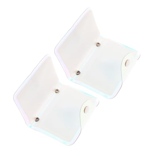 FRCOLOR 2stücke Holografisches Kreditkartenetui Für Damen Und Teilig Kompakter Kartenhalter Mit Mehreren Fächern Tragbar Und Praktisch Für Aufbewahrung Von Kreditkarten Und von FRCOLOR