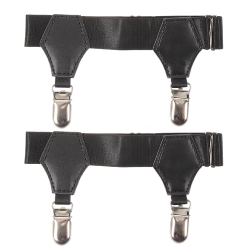 FRCOLOR 2pcs feste Strumpfband Strumpfband Clip Frauen Strumpfband rutschfeste Strumpfband Unisex Strumpfband Strumpfband Schnalle Verstellbare Strumpfband Nylon Kalb Damen Socke von FRCOLOR