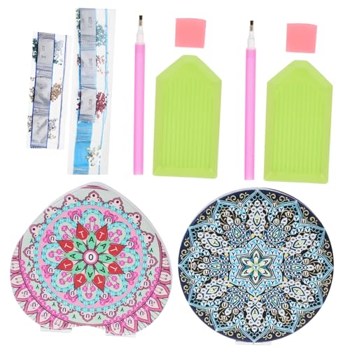 FRCOLOR 2sätze Faltbarer Kosmetikspiegel Mit Blumen- Doppelter Handspiegel Tragbar Und Leicht Für Zuhause Und Büro von FRCOLOR