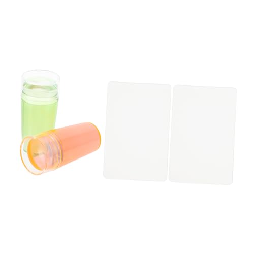 FRCOLOR 2sätze Nagelstempel Schabern Transparente Stempel Für Kreative Nageldesigns Für -maniküre Und Nail Art Teile von FRCOLOR