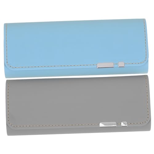FRCOLOR 2stücke Brillenetui Aus Hochwertigem Kunstleder Magnetischer Verschluss Kompakte Aufbewahrung Für Sonnenbrillen Und Brillen Eleganter Organizer Für Unterwegs Für Damen Und von FRCOLOR