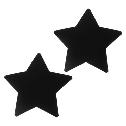 FRCOLOR 2stücke Metall Star Haarspangen Für Mädchen Haaraccessoires Für Rutschfeste Clips Für Kreative Frisuren Schwarz von FRCOLOR