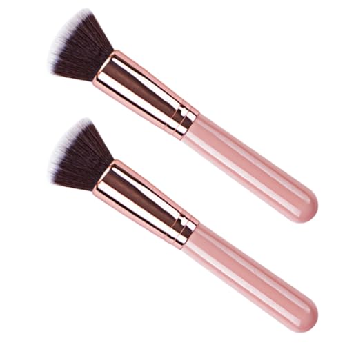 FRCOLOR 2st Foundation-pinsel Makeup Bürsten Kreative Kosmetikpinsel Schminkpinsel Für Zu Hause Kosmetikpinsel Für Damen Schönheitszubehör Multifunktion Aluminiumrohr Erröten Pinsel von FRCOLOR