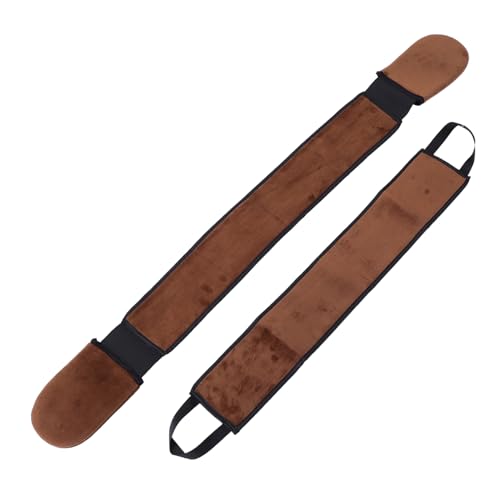 FRCOLOR 2st Geölte Rückenstreifen Selbstbräunungs- Rückenapplikator Für Selbstbräuner Peeling-badetuch Rückenschrubberband Lotion- -band Beflockungsmaterial Brown von FRCOLOR