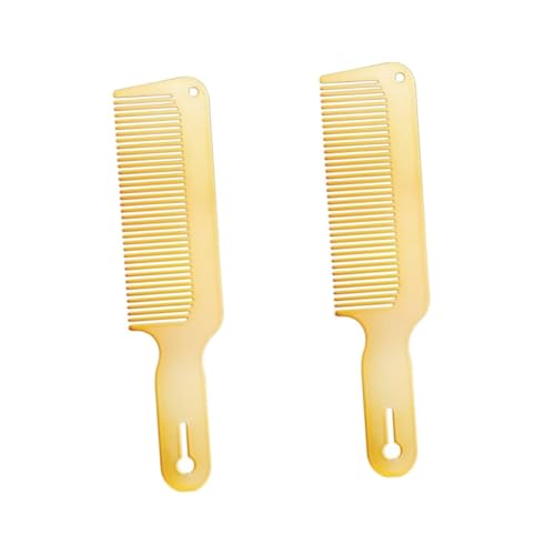 FRCOLOR 2St Haarkamm für Männer wide tooth comb hair care tools Haar Entwirrung Werkzeug combs Herrenkamm Friseurkamm für Männer Ultra dünn Ölkopf flacher Kamm Stahlkamm Mann handhaben von FRCOLOR