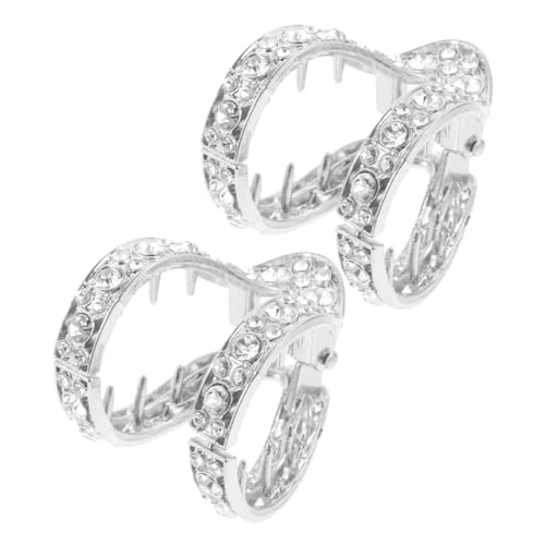 FRCOLOR 2stücke Haarklammern Für Pferdeschwanz Haar Clips Mit Strass Haarspangen Für Frauen Mädchen Haar Styling Zubehör Leicht Und Robust von FRCOLOR