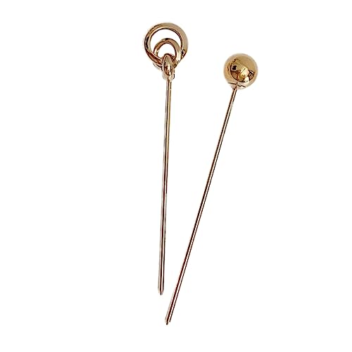 FRCOLOR 2st Haarnadel Haarstock Essstäbchen Für Haare Haarstäbchen Haaranhänger Haargabel Kopfschmuck Für Frauen Haarklammer Frau Haarspange Retro-haar-essstäbchen Im Korea-stil Metall von FRCOLOR