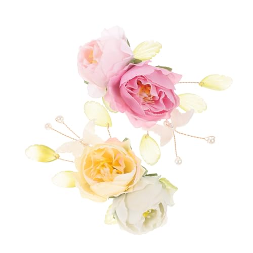 FRCOLOR 2 Stücke Braut Haar Blume Clip Für Hochzeit Vintage Floral Haar Zubehör Für Frauen von FRCOLOR