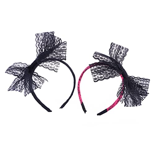 FRCOLOR 2-teiliges Haarband-set Mit Schleife Für Damen Und Mädchen Geknotetes Haarband Aus Spitze Großes Haarband Mit Schleife Aus Spitze Für Haar-friseure FRCOLOR 2-teiliges Haarband-set Mit Schleife Für Damen Und Mädchen Geknotetes Haarband Aus Spitze Großes Haarband Mit Schleife Aus Spitze Für Haar-friseure von FRCOLOR