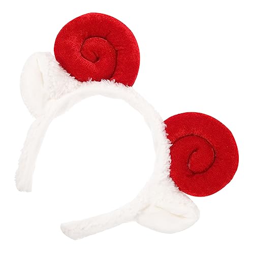 FRCOLOR 2st Haarreifen Aus Horn Party-kopfbedeckung Lamm Kostüm Cartoon-stirnband Haarspangen Aus Rentiergeweih Hörner Stirnband Aus Tierhorn Tier-stirnband Tierhaarreifen Tierhaarband Rot FRCOLOR 2st Haarreifen Aus Horn Party-kopfbedeckung Lamm Kostüm Cartoon-stirnband Haarspangen Aus Rentiergeweih Hörner Stirnband Aus Tierhorn Tier-stirnband Tierhaarreifen Tierhaarband Rot von FRCOLOR