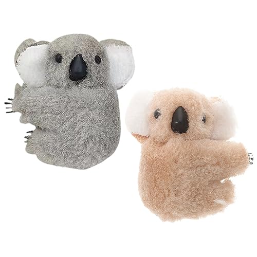 FRCOLOR 2stücke Kleine Koala Haarspangen Mit Haarklammern Für Damen Stofftier Haarschmuck Haarklammern Für Frauen Geeignet Für Hochzeit Geburtstag Und Alltag von FRCOLOR