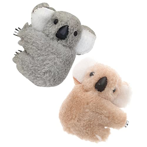 FRCOLOR 2stücke Koala-haarspangen Für Damen Kleine Haarspangen Mit Haarklammern Stofftier-haarschmuck Für Frauen Mit Langem Haar Einzigartige Haar-accessoires Für Mädchen Und Frauen von FRCOLOR